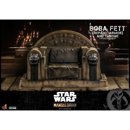 Hot Toys The Mandalorian - Boba Fett Repaint Armor and Throne Hot Toys The Mandalorian - Boba Fett Repaint Armor and Throne