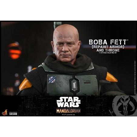 Hot Toys The Mandalorian - Boba Fett Repaint Armor and Throne Hot Toys The Mandalorian - Boba Fett Repaint Armor and Throne