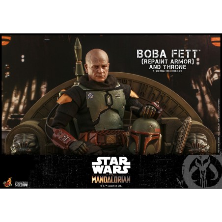 Hot Toys The Mandalorian - Boba Fett Repaint Armor and Throne Hot Toys The Mandalorian - Boba Fett Repaint Armor and Throne