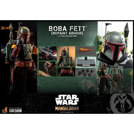 Hot Toys The Mandalorian - Boba Fett Repaint Armor 1:6 Scale Hot Toys The Mandalorian - Boba Fett Repaint Armor 1:6 Scale