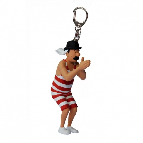 Tintin: Thompson Swimming PVC Keychain 6 cm