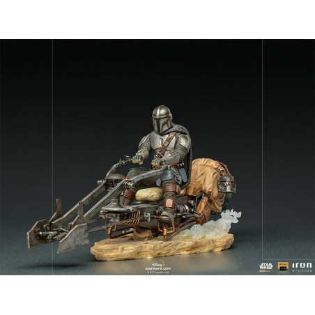 Star Wars: The Mandalorian on Speederbike Deluxe 1:10 Art Scale Star Wars: The Mandalorian on Speederbike Deluxe 1:10 Art Scale