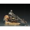 Star Wars: The Mandalorian on Speederbike Deluxe 1:10 Art Scale Star Wars: The Mandalorian on Speederbike Deluxe 1:10 Art Scale