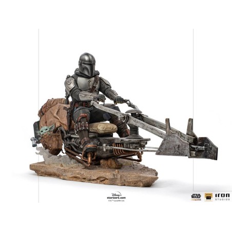 Star Wars: The Mandalorian on Speederbike Deluxe 1:10 Art Scale Star Wars: The Mandalorian on Speederbike Deluxe 1:10 Art Scale