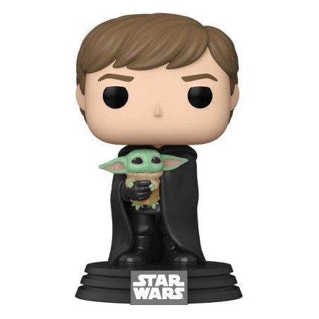 Funko Pop! Star Wars: The Mandalorian - Luke Skywalker with Funko Pop! Star Wars: The Mandalorian - Luke Skywalker with