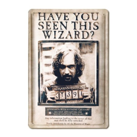 Harry Potter: 3D Tin Sign Sirius Black 20 x 30 cm Harry Potter: 3D Tin Sign Sirius Black 20 x 30 cm