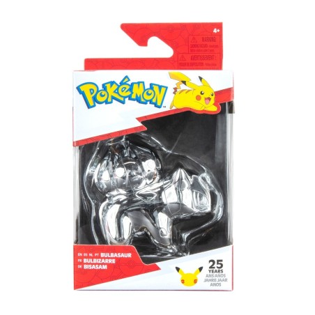 Pokemon: 25th Anniversary - Silver Bulbasaur 3 inch Figure 7.5cm Pokemon: 25th Anniversary - Silver Bulbasaur 3 inch Figure 7.5cm
