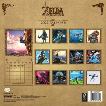 The Legend of Zelda - 2022 Calender Kalender