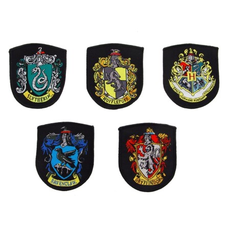 Harry Potter: Woven Crest Patches 5-Pack 7 cm