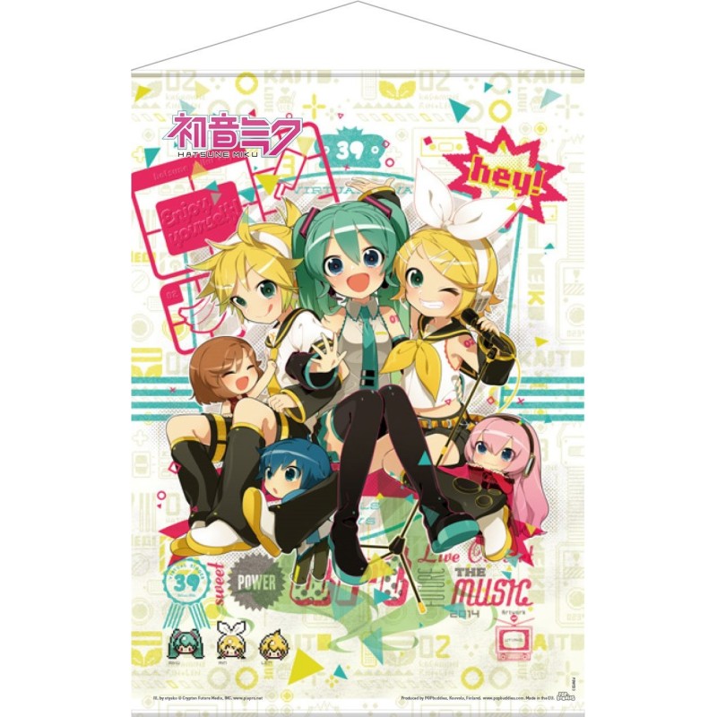 Hatsune Miku Vocaloid Wallscroll Hey! Piapro Characters 50 x 70