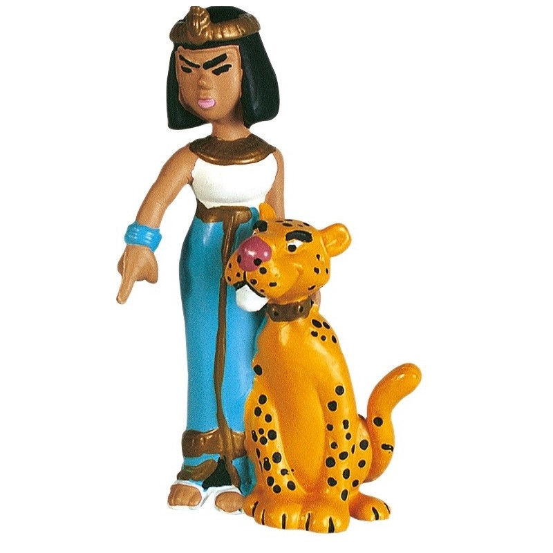 Asterix PVC Figuur: Cleopatra met Panther 7 cm