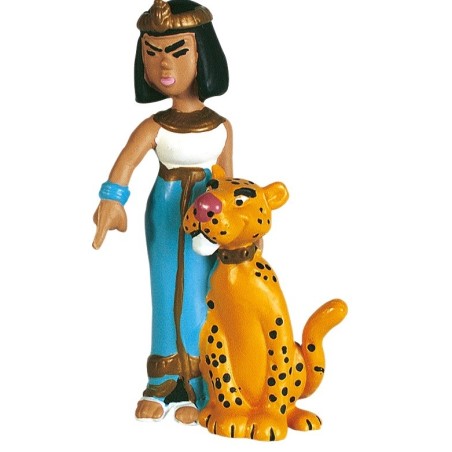 Asterix PVC Figuur: Cleopatra met Panther 7 cm
