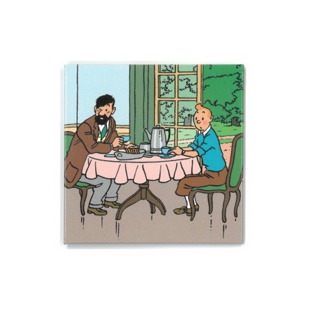 TinTin: Magnet TinTin and Haddock Breakfast 5 cm