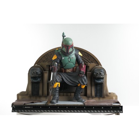Star Wars: Premier Collection - Mandalorian Boba Fett On Throne Star Wars: Premier Collection - Mandalorian Boba Fett On Throne