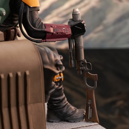 Star Wars: Premier Collection - Mandalorian Boba Fett On Throne Star Wars: Premier Collection - Mandalorian Boba Fett On Throne