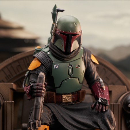 Star Wars: Premier Collection - Mandalorian Boba Fett On Throne