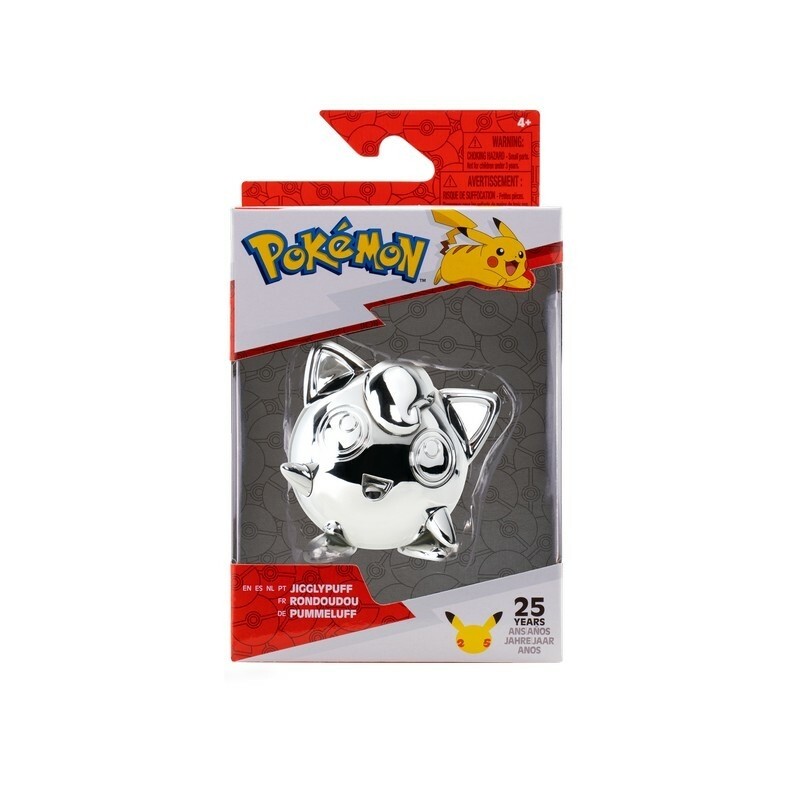 Pokémon: 25th Anniversary Silver Jigglypuff Figure 7 cm