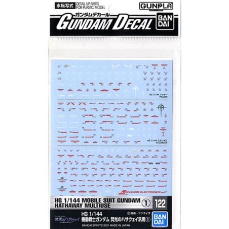 Gundam Decal: No.122 Mobile Suit Gundam Hathaway Multiuse