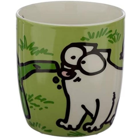 Puckator Simons Cat Green Simon Drinking Porcelain Mug