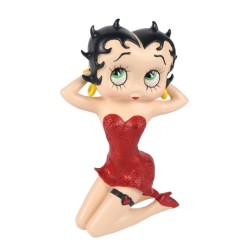 Betty Boop red dress kneeling statue
