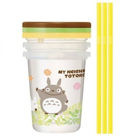 Studio Ghibli: My Neighbor Totoro Cup & Straw Set 3-Set Studio Ghibli: My Neighbor Totoro Cup & Straw Set 3-Set