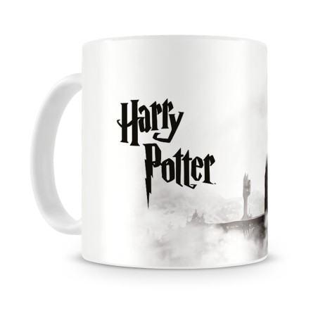 Harry Potter: Hogwarts Castle Black and White Mug