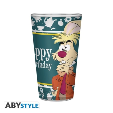 Disney - Large Glass - 400ml - Alice Happy Unbirthday Disney - Large Glass - 400ml - Alice Happy Unbirthday