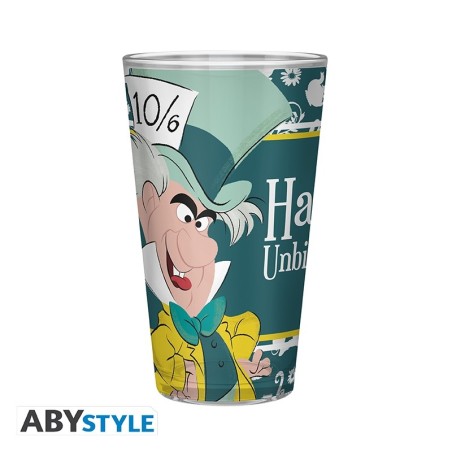 Disney - Large Glass - 400ml - Alice Happy Unbirthday Disney - Large Glass - 400ml - Alice Happy Unbirthday