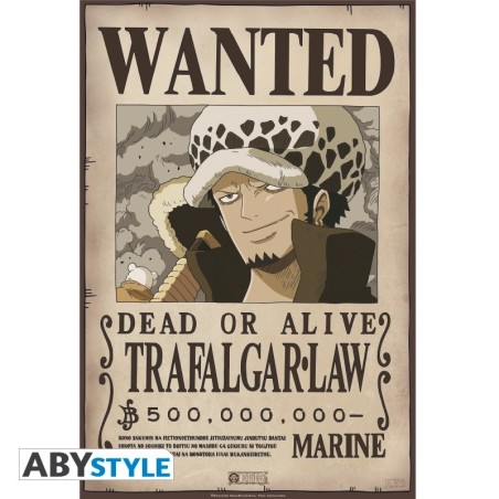 ONE PIECE - Poster "Wanted Trafalgar Law" (52x35) ONE PIECE - Poster "Wanted Trafalgar Law" (52x35)