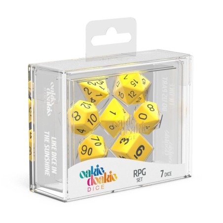 Oakie Doakie Dice RPG Set Solid - Yellow (7)