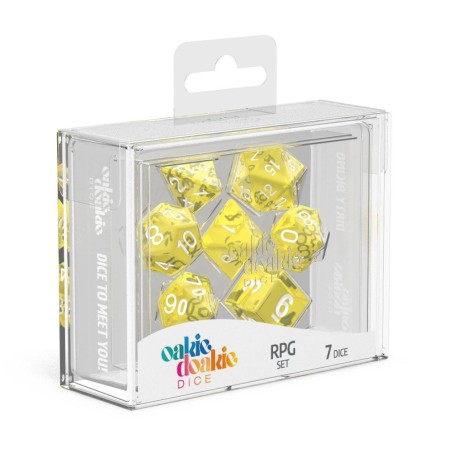 Oakie Doakie Dice RPG Set Translucent - Yellow (7) Oakie Doakie Dice RPG Set Translucent - Yellow (7)
