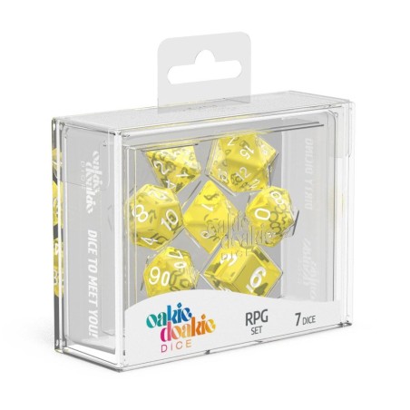 Oakie Doakie Dice RPG Set Translucent - Yellow (7)