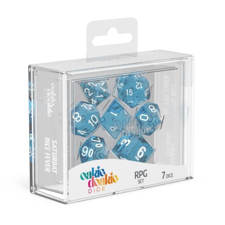 Oakie Doakie Dice RPG Set Speckled - Light Blue (7) Oakie Doakie Dice RPG Set Speckled - Light Blue (7)