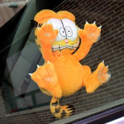 Garfield: Scared Garfield Suction Cup Window Clinger 20 cm