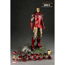 Hot Toys: MMS 132 Iron Man 2 Mark VI 6 Tony Stark 12 inch