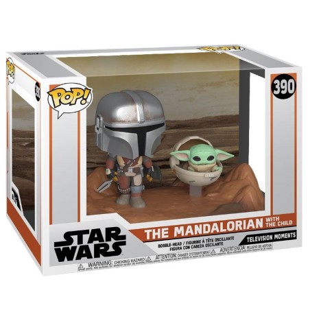 Funko Pop! Star Wars: The Mandalorian Moment - Mando & The Child Funko Pop! Star Wars: The Mandalorian Moment - Mando & The Child
