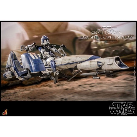 Hot Toys Star Wars: Heavy Weapons Clone Trooper & BARC Speeder