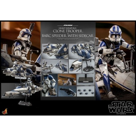 Hot Toys Star Wars: Heavy Weapons Clone Trooper & BARC Speeder Hot Toys Star Wars: Heavy Weapons Clone Trooper & BARC Speeder