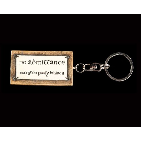 The Lord of the Rings: No Admittance Key Ring 6 cm The Lord of the Rings: No Admittance Key Ring 6 cm