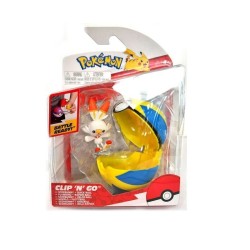 Pokémon: Clip 'N' Go: Scorbunny and Poke Ball Mini Action