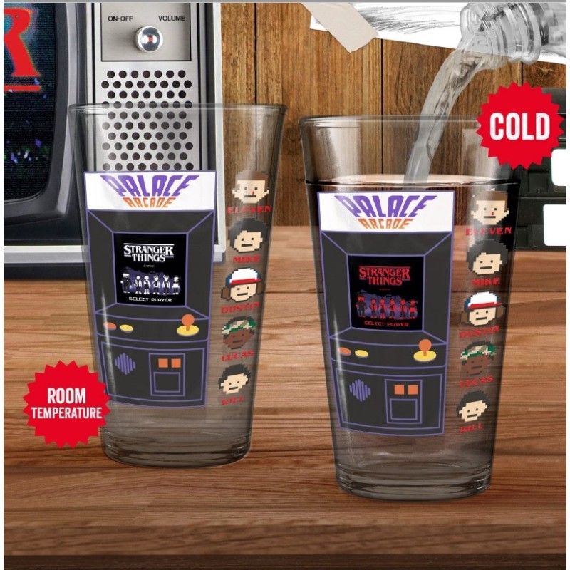 Buy Stranger Things Arcade Colour Change Glass, Paladone