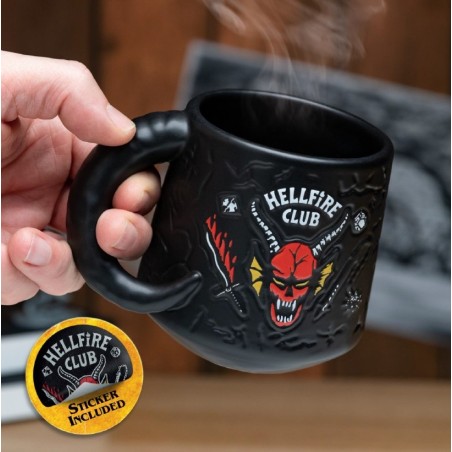 Stranger Things: Hellfire Club Demon Embossed Mug Stranger Things: Hellfire Club Demon Embossed Mug