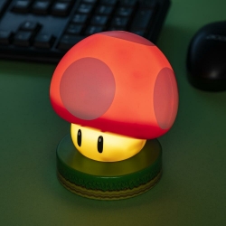 Super Mario: Super Mushroom Icon Light 9 cm
