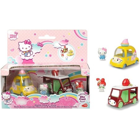 Hello Kitty: Dazzle Dash 2-pack - Cupcake Microvan & Melody Hello Kitty: Dazzle Dash 2-pack - Cupcake Microvan & Melody