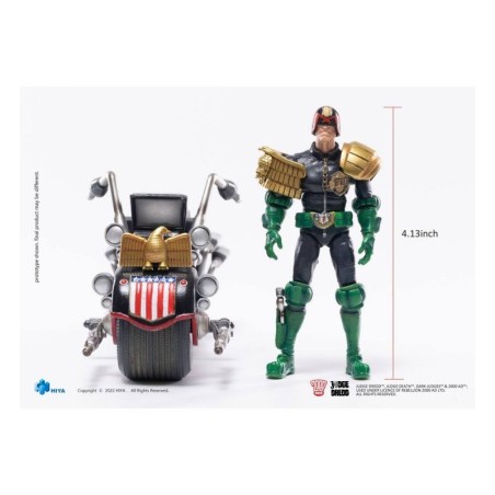 Judge Dredd: Judge Dredd and Lawmaster MK II 1:18 Scale Mini