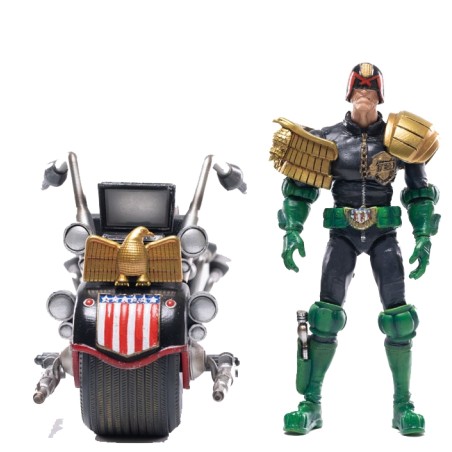 Judge Dredd: Judge Dredd and Lawmaster MK II 1:18 Scale Mini