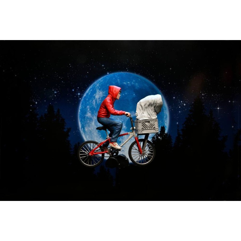 NECA Ultimate Elliott & E.T. on Bicycle (40th Anniversary)