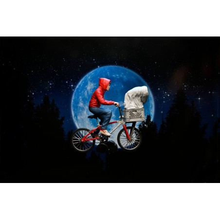 NECA Ultimate Elliott & E.T. on Bicycle (40th Anniversary)