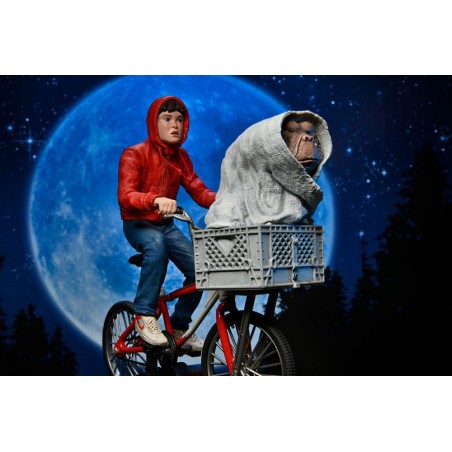 NECA Ultimate Elliott & E.T. on Bicycle (40th Anniversary)