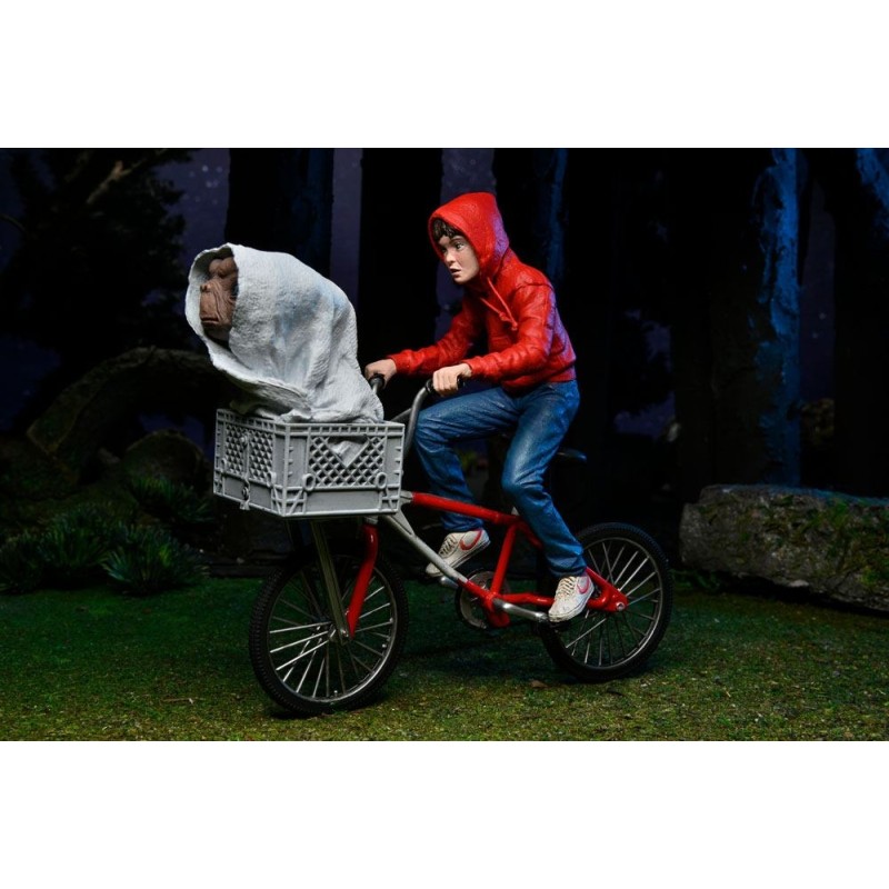 NECA Ultimate Elliott & E.T. on Bicycle (40th Anniversary)